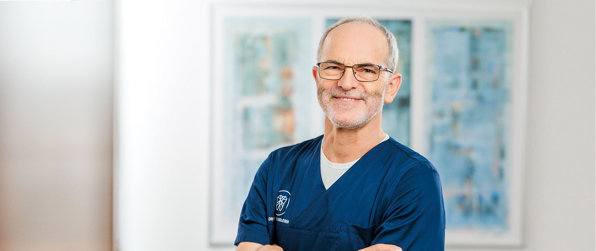 Portraitaufnahme von Zahnärztin Dr. Rolf Kübler, Dornstetten