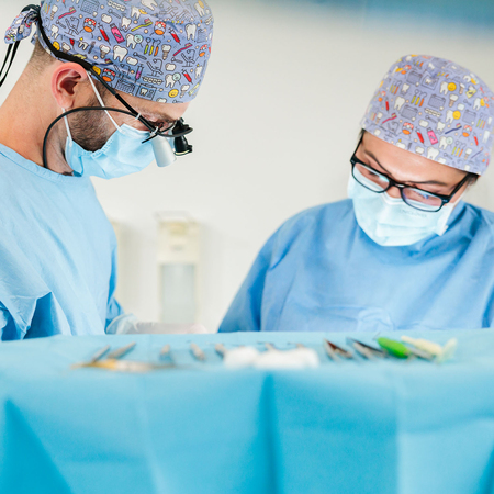 Aufnahme während einer Implantatsetzung